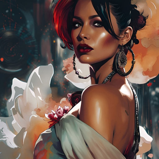 Female Portrait 114 - Johanjjf Canvas Print