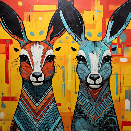 Tribal Spirits of the Wild Canvas Print