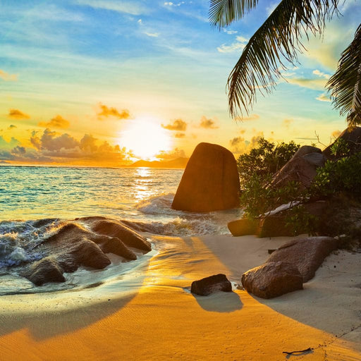 Natural Beach Sunset sea art