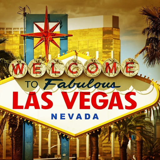 Welcome To Fabulous Las Vegas - Canvas Print - vintage wall art featuring the Las Vegas sign - this beautiful wall decor will take you straight to the city | NicheCanvas