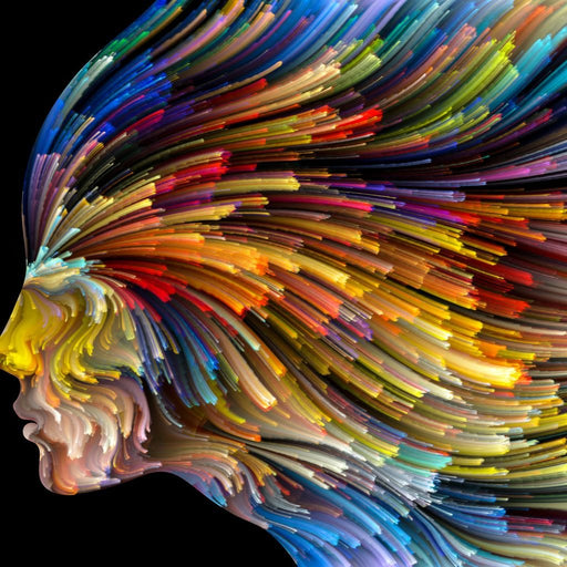 Psychedelic Face Alternate Canvas Print