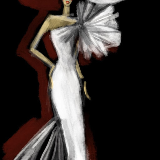 The White Dress Canvas Print