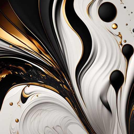 Marble-Lux Collection: Vibrant White & Gold Marble 01 Canvas Print