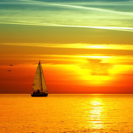 Sailing Boat Sunset wall décor
