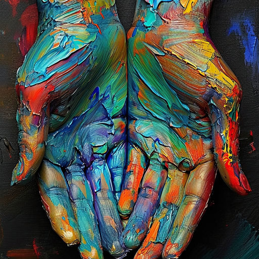 Embrace of Chromatic Hues Canvas Print