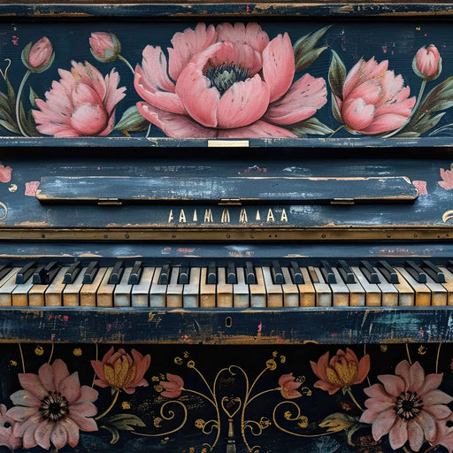 Floral Music Collection 08 - Wildrose Creations Canvas Print