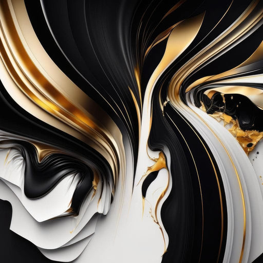 Marble-Lux Collection: Vibrant White & Gold Marble 09 Canvas Print