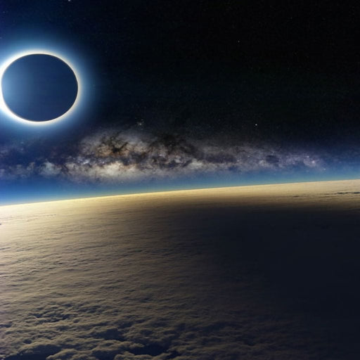 The Eclipse - Canvas Print - gorgeous 5 panel wall art of the solar eclipse - this genuine work of art makes the perfect centerpiece for a modern theme home | NicheCanvas