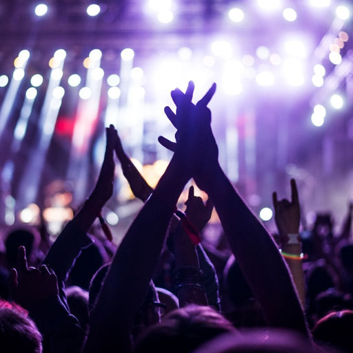 The Live Show - Canvas Print - gorgeous wall art featuring the crowd enjoying a live concert - this unique home decor will make you feel like you're in a live show | NicheCanvas