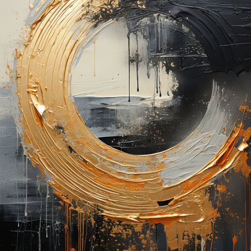 Abyssal Gold Embrace - Tanni Cylon Canvas Print