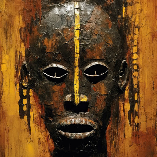 Tribal Mask 16 - Sakeem Gibbs Canvas Print