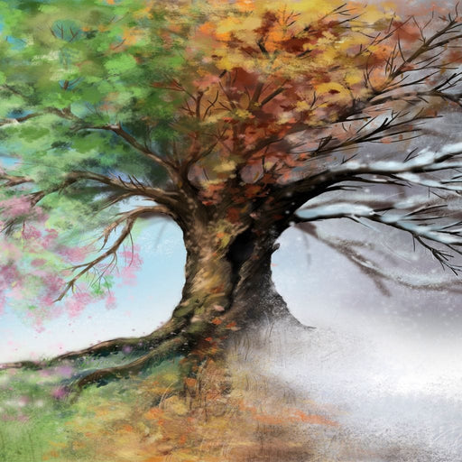 Seasonal Tree Canvas Print