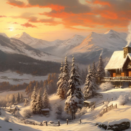 Christmas Cottage Canvas Print