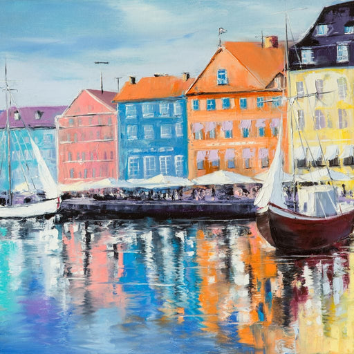 Copenhagen Port Canvas Print