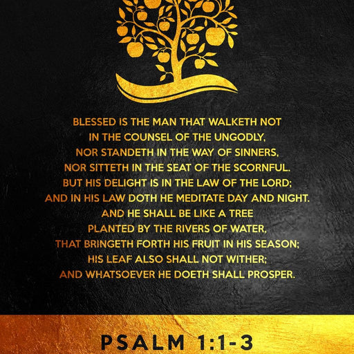 Psalm 1:1-3 - ABConcepts Canvas Print