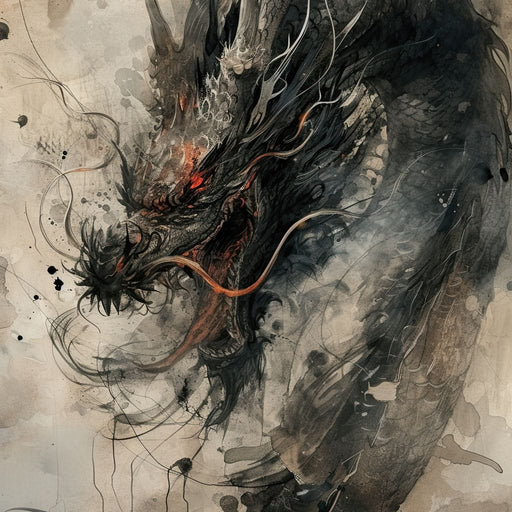 Ethereal Dragon's Maelstrom Canvas Print