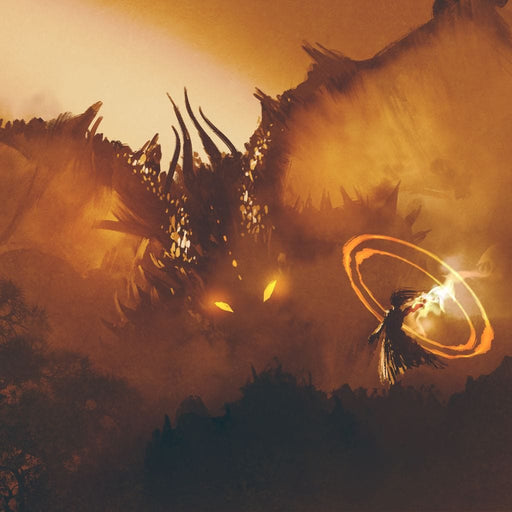 Epic Clash Canvas Print