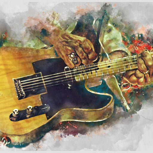 Keith Richards' Electric Guitar - Abraham Szomor Canvas Print