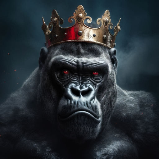 Gorilla Crown - Zenzdesign Canvas Print
