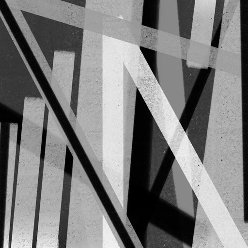 Black & White Lines v2 - Andy Brackpool Canvas Print