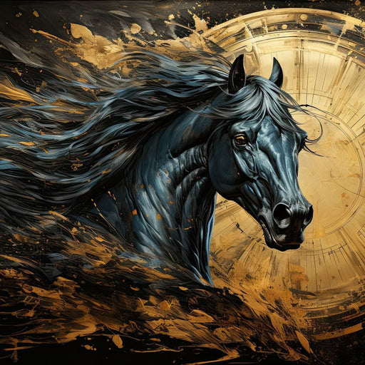 Astral Equine Eclipse Canvas Print