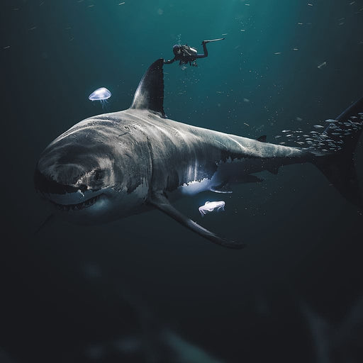 Megalodon - Zenzdesign Canvas Print