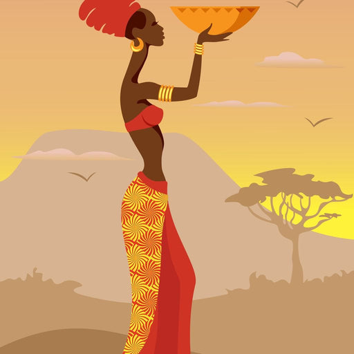 African Offering Canvas Print