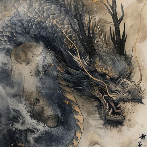 Mystic Dragon Tempest Canvas Print