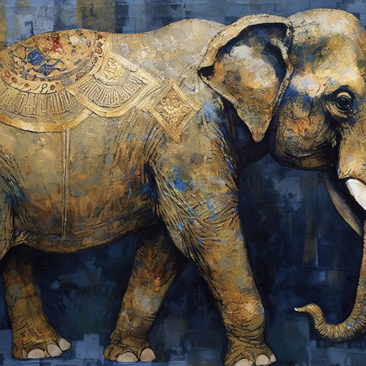 Gilded Elephant Canvas Print