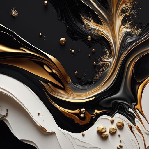 Marble-Lux Collection: Vibrant White & Gold Marble 03 Canvas Print