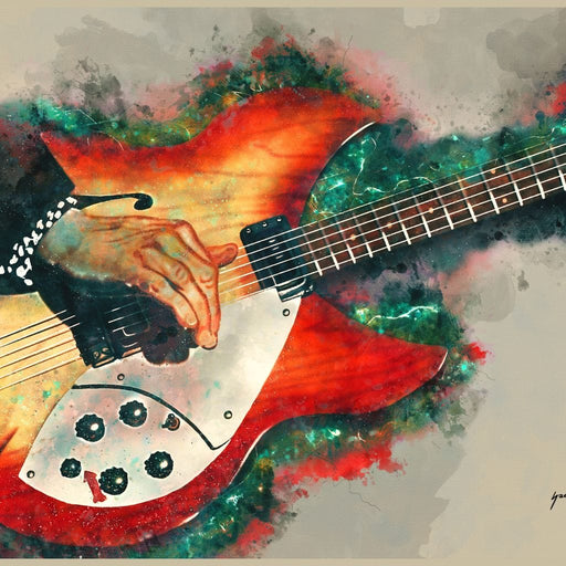 Tom Petty's Electric Guitar - Abraham Szomor Canvas Print