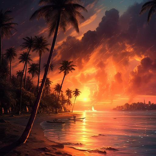 Breathtaking Sunset in California Canvas Print