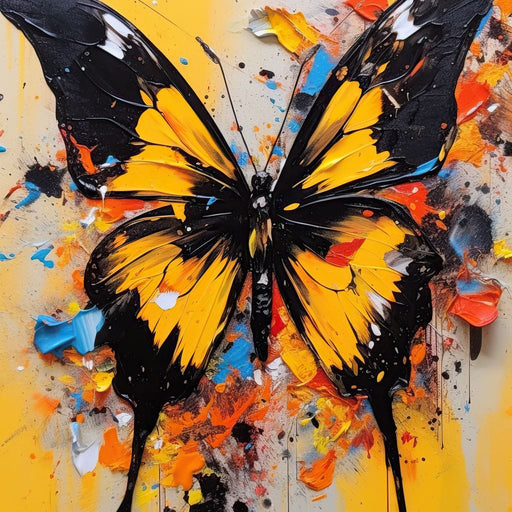 Whimsy of Fluttering Colors Canvas Print