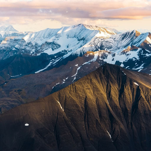 Alaskan Mountains - Lucas Moore - Canvas Print - beautiful 5 panel wall art of the mountain landscape - this stunning art print is perfect for adding an eye-catching accent to your home | NicheCanvas