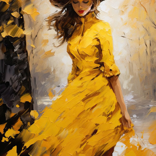 Elegance in Shades of Gold Canvas Print