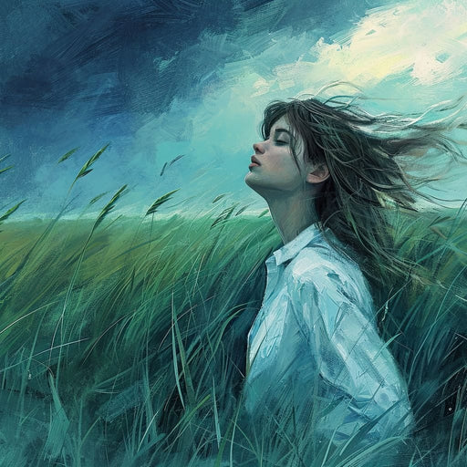 Zephyr's Embrace in Verdure Canvas Print