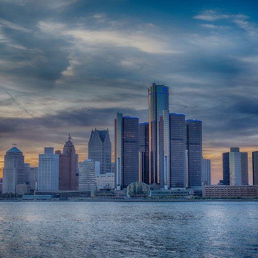 Detroit Skyline Canvas Print