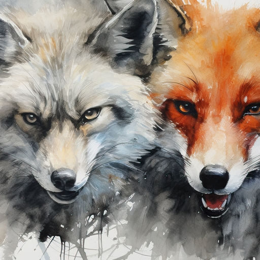 Running fox, animal art print, fox wall art – SophieDufresneGuindon
