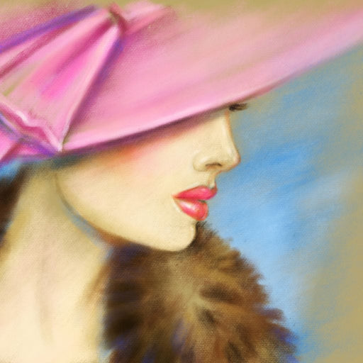 Pink Hat Fashion Canvas Print