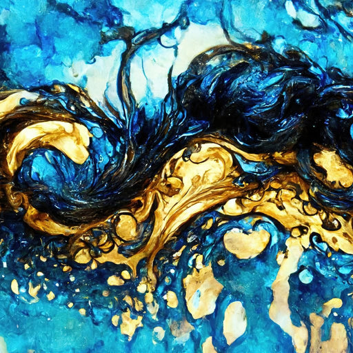 Abstract Ink Illustration Canvas Print