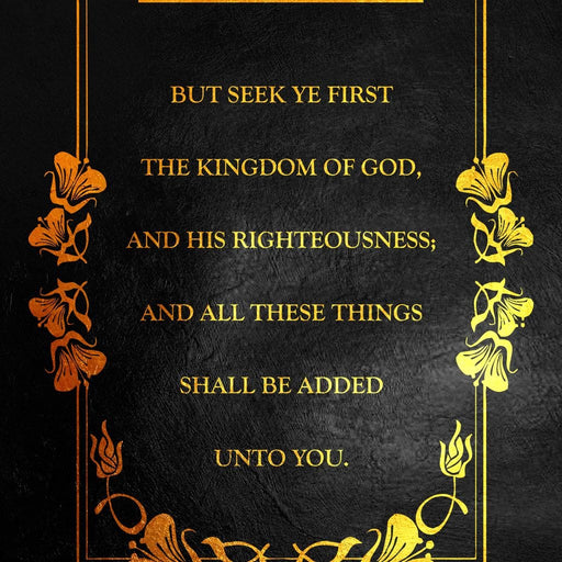 Matthew 6:33 - ABConcepts Canvas Print