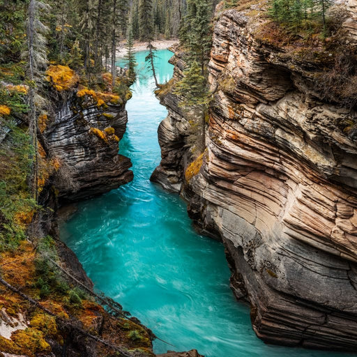 Athabasca Falls Canvas Print