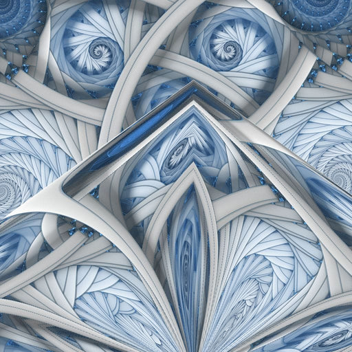 Pristine Ice - Canvas Print - this gorgeous blue and white wall art is the perfect piece for your home - beautify your living room with this gorgeous artwork | NicheCanvas