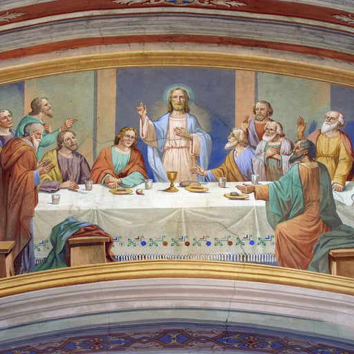 Last Supper Fresco Canvas Print