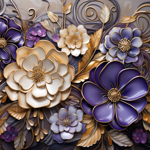 Glass Bloom in Golden Twilight Canvas Print