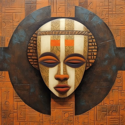 Tribal Mask 12 - Sakeem Gibbs Canvas Print