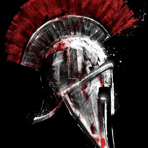 Greek Warrior Helmet Canvas Print