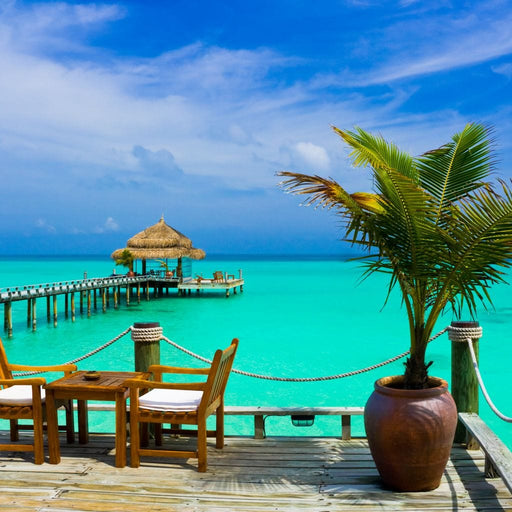 Coffee on the Beach Canvas Print