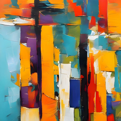 Colorful Modern Art 008 - Johanjjf Canvas Print