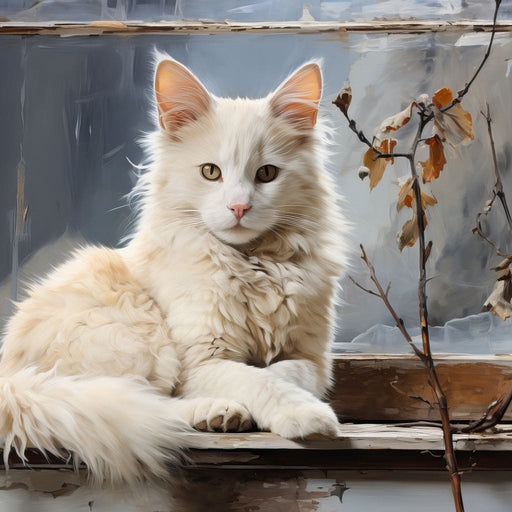 White Cat Canvas Print